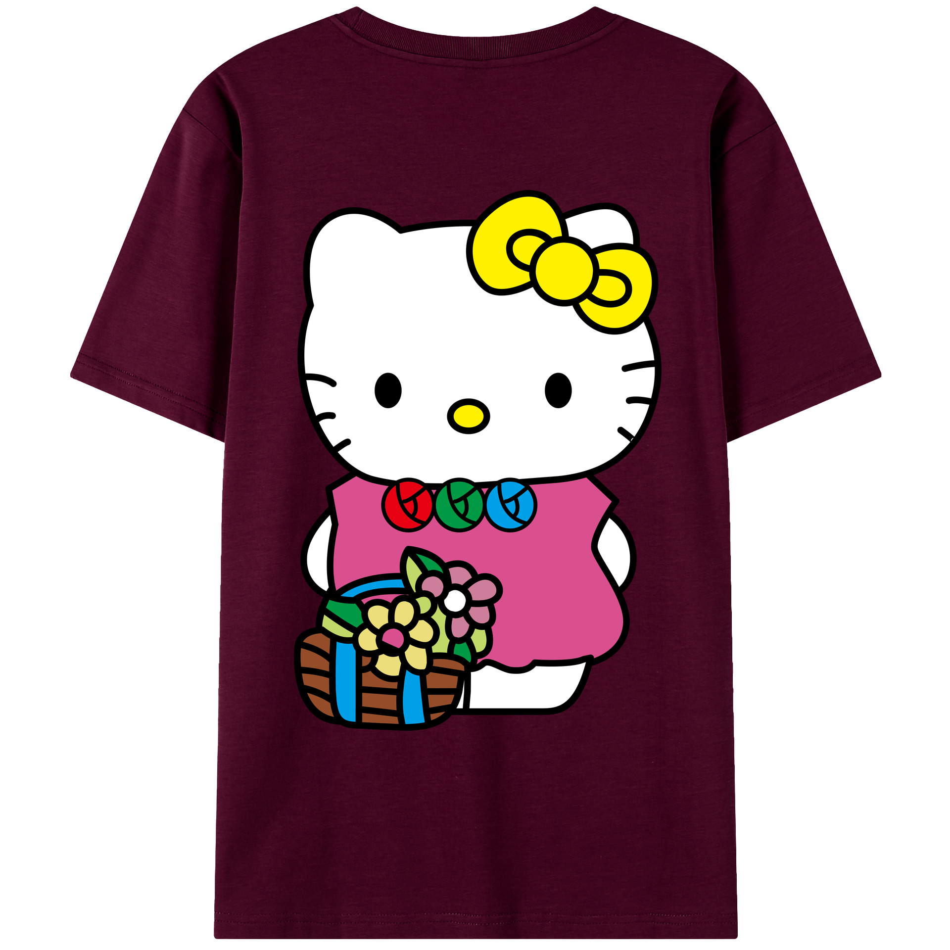 （画像用） Hello Kitty ハローキティ レディース半袖Tシャツ(バックプリント)